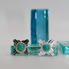 Turquoise Twist Rope Zia Studs