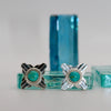 Turquoise Twist Rope Zia Studs