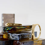 Gold Letter Ring