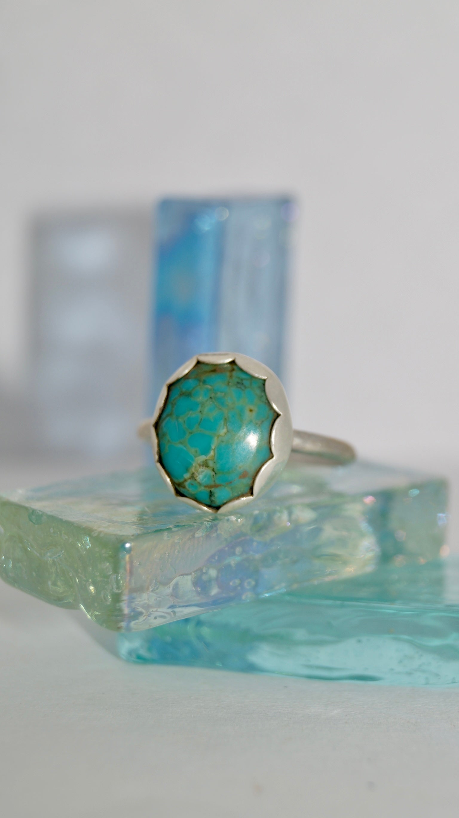 Scalloped Turquoise Ring