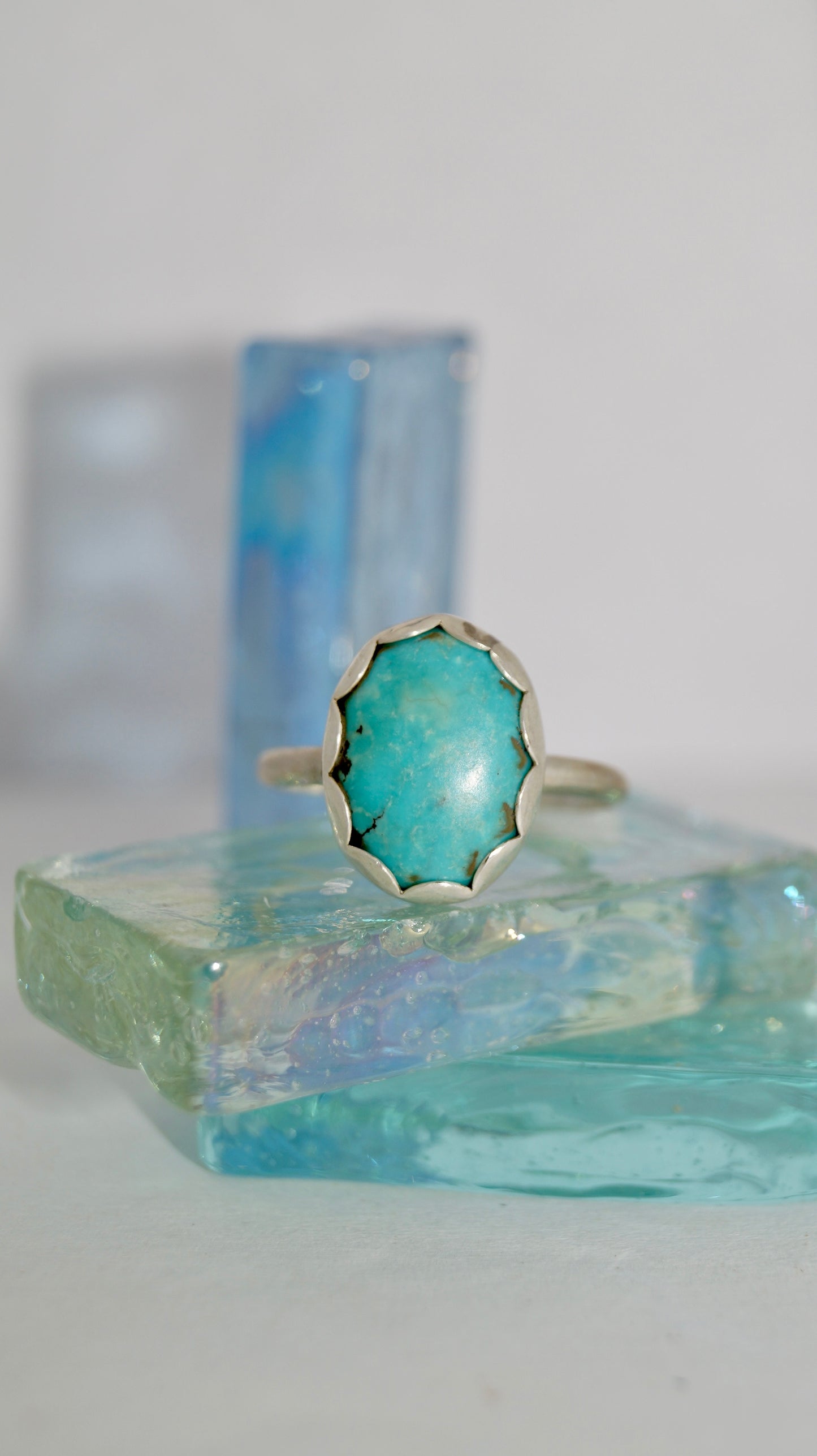 Scalloped Turquoise Ring