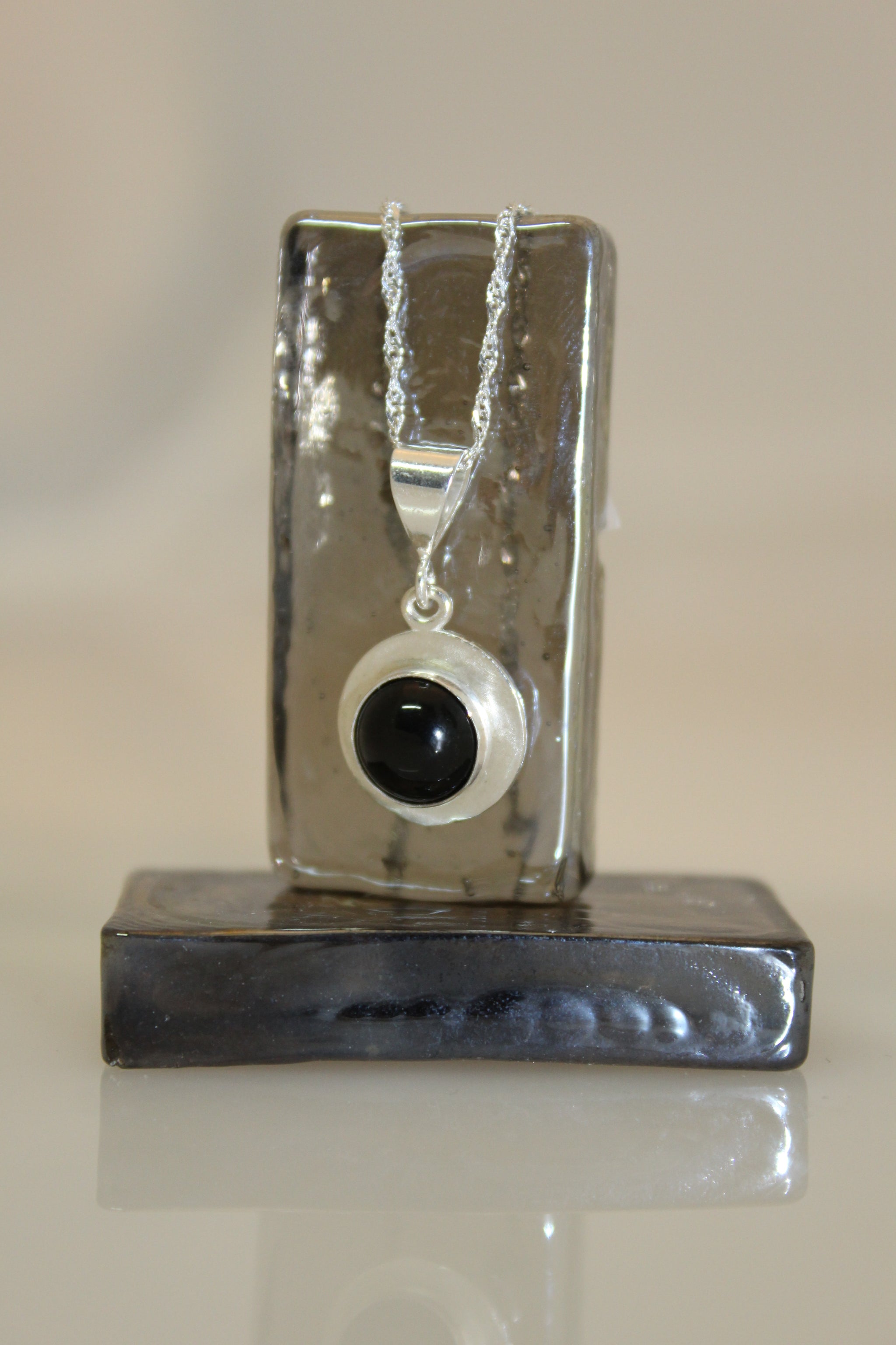 Black Onyx Logo Pendant