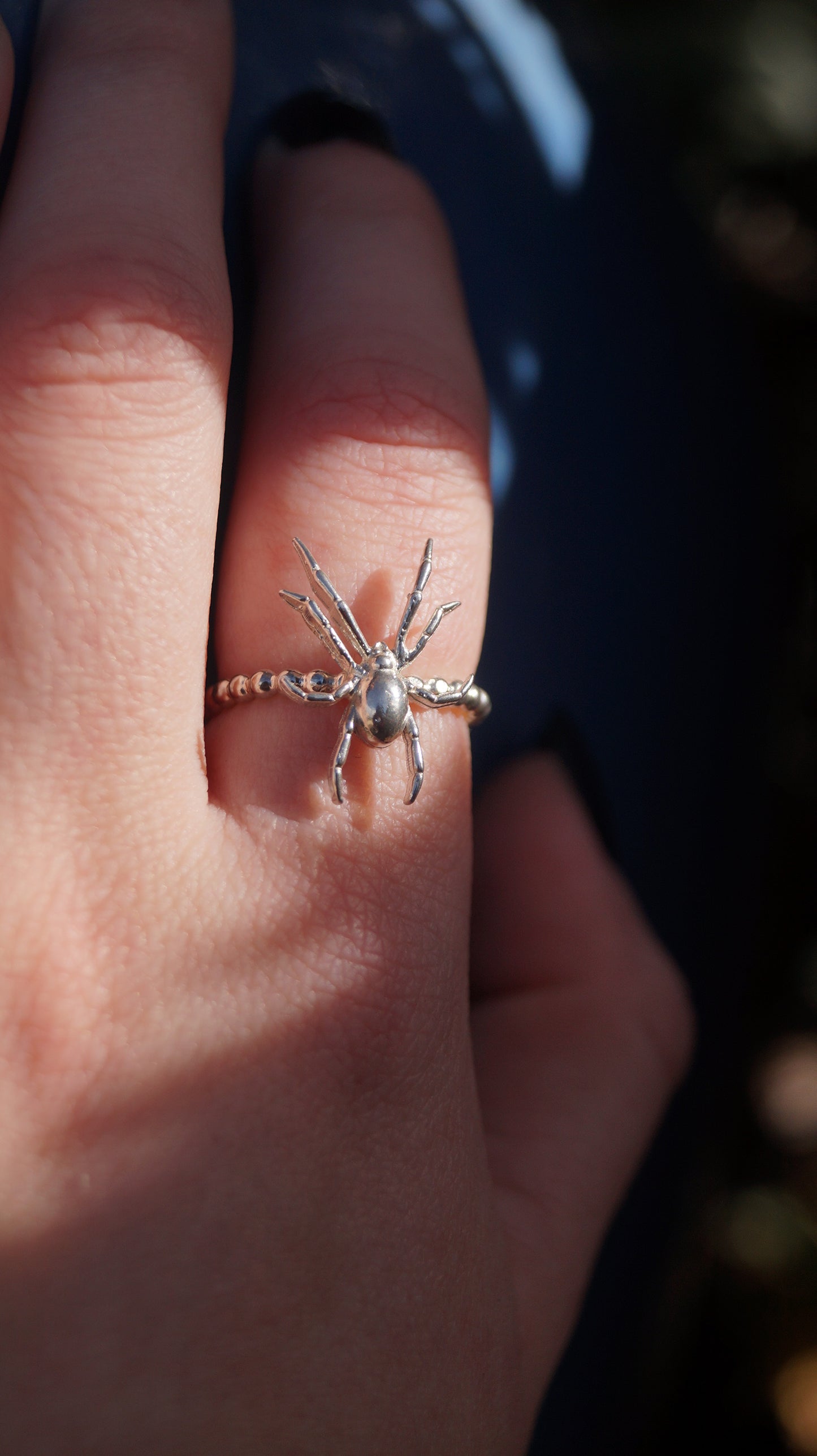 Spider Bead Shank Ring