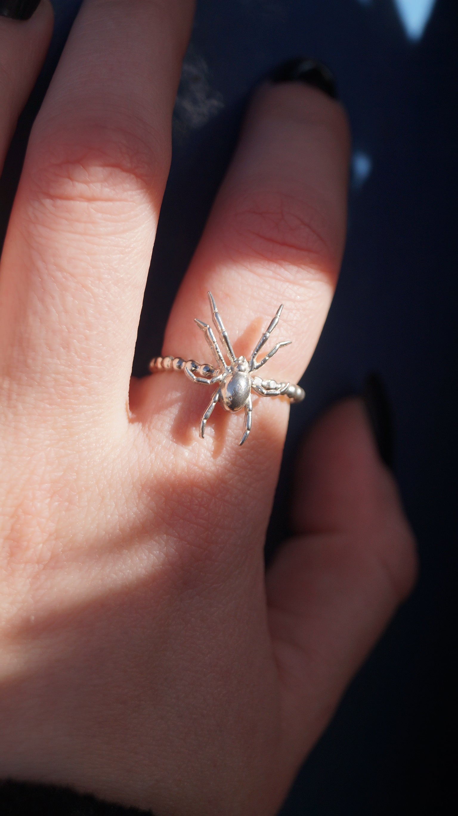 Spider Bead Shank Ring