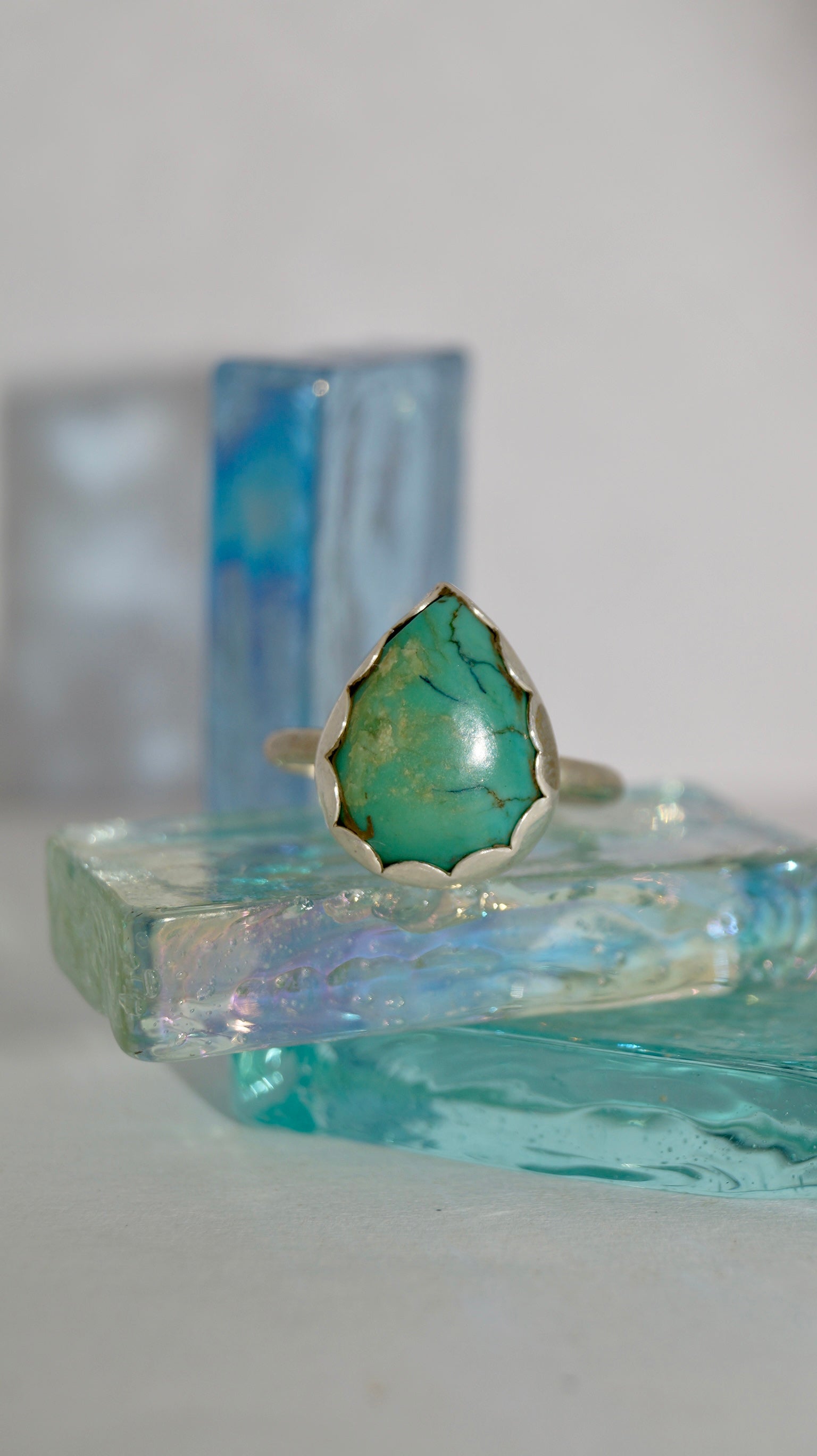 Scalloped Turquoise Ring